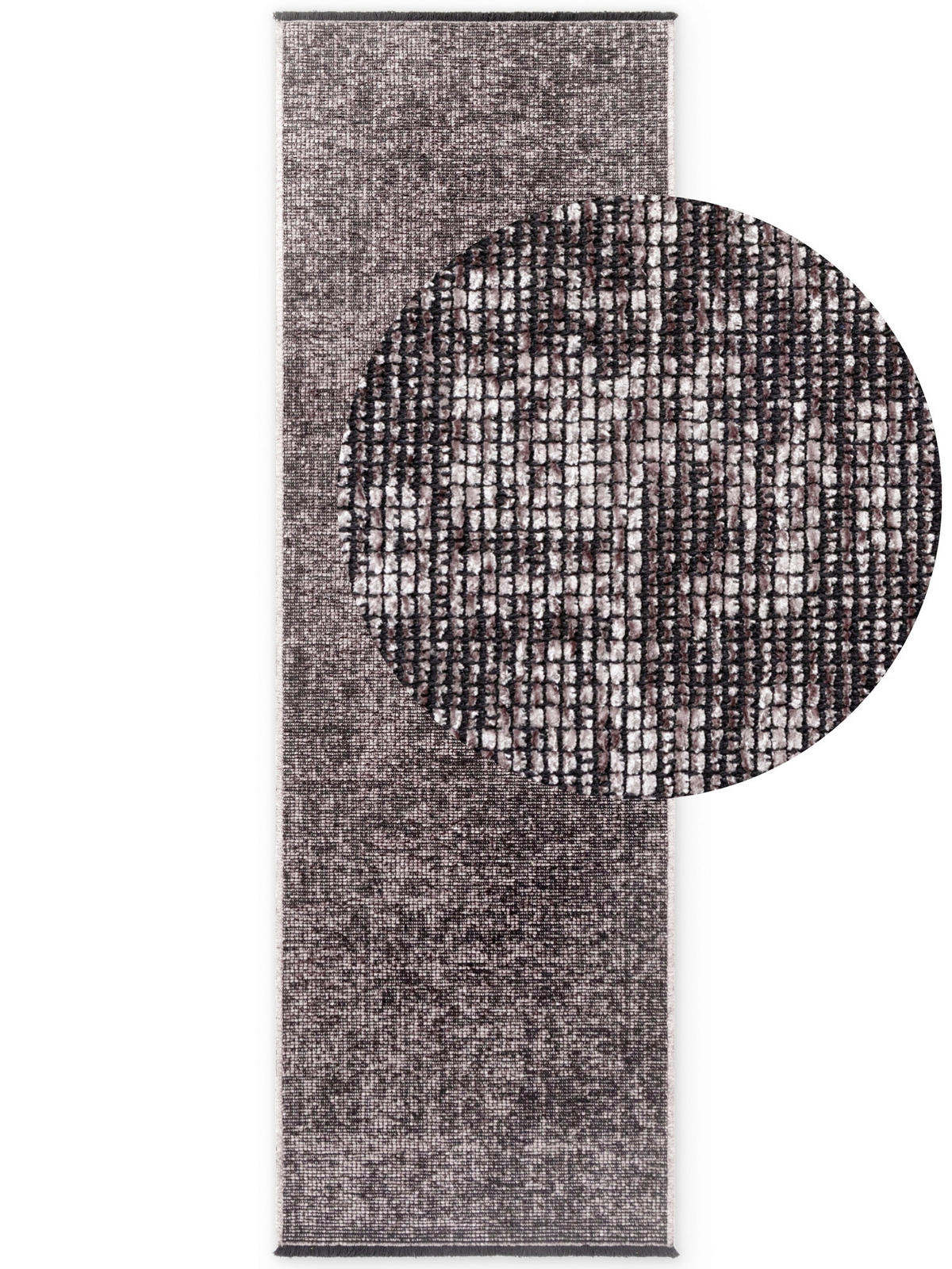 TEPPICH 80/250 cm Brilliance Braun  - Braun, KONVENTIONELL, Kunststoff/Textil (80/250cm) - Elle Decoration