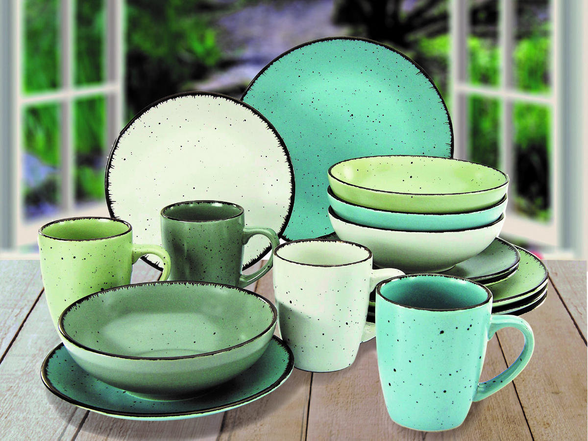 KOMPLETT SERVIS Fashion 16 delar  - multicolor, Klassisk, keramik - Creatable
