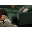 ECKSOFA in Struktur Grün  205/284 cm  - Schwarz/Grün, Design, Kunststoff/Textil (205/284cm) - Xora
