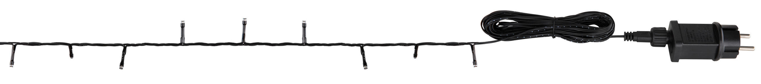 LICHTERKETTE - Klar/Schwarz, Basics, Kunststoff/Metall (300cm) - Globo