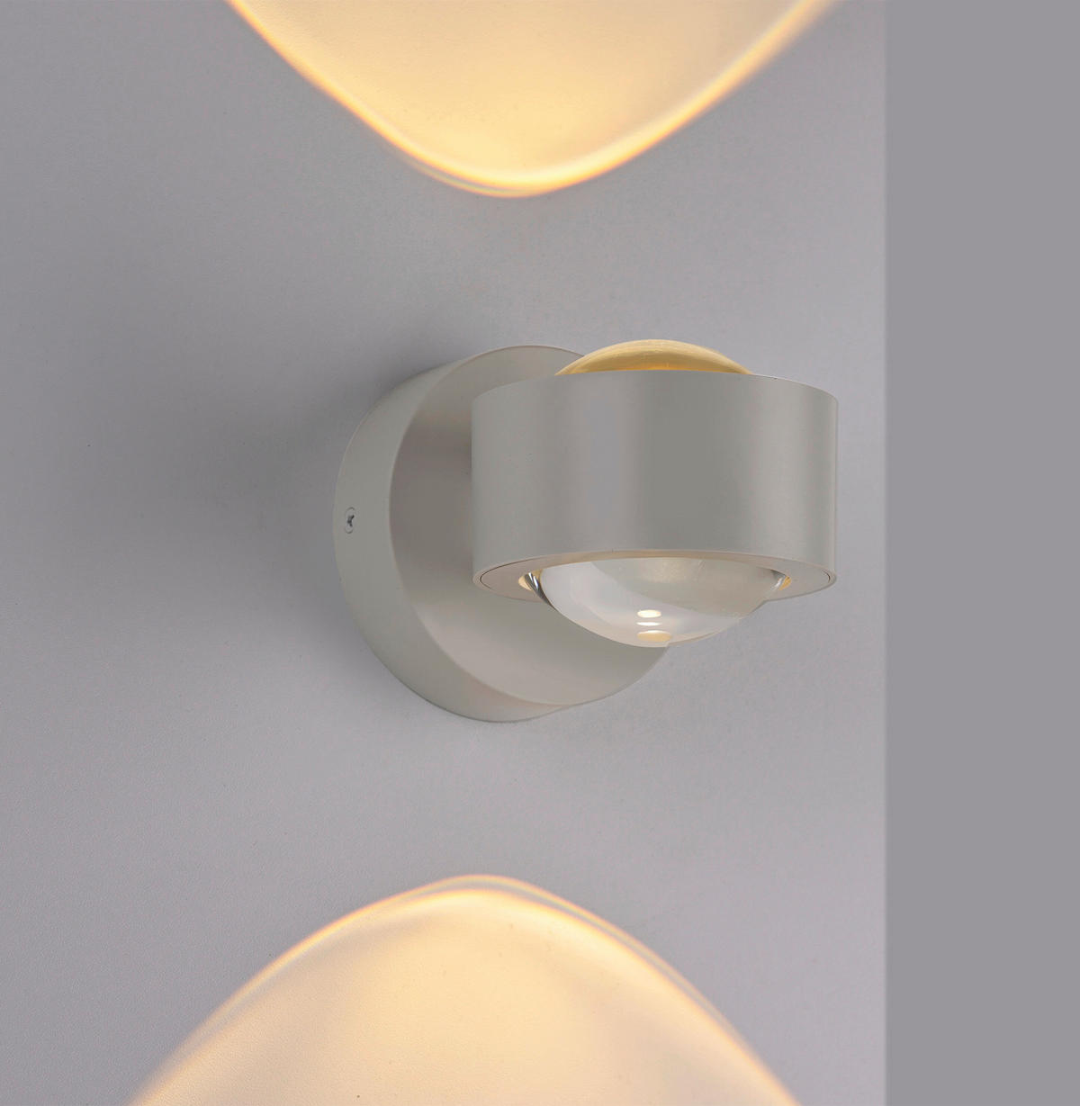 LED-WANDLEUCHTE 12,4/9/9 cm   - Sandfarben, Design, Kunststoff/Metall (12,4/9/9cm) - Schöner Wohnen