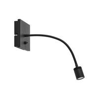LED-WANDLEUCHTE - Schwarz, Konventionell, Kunststoff/Metall (11/11/35cm) - Novel