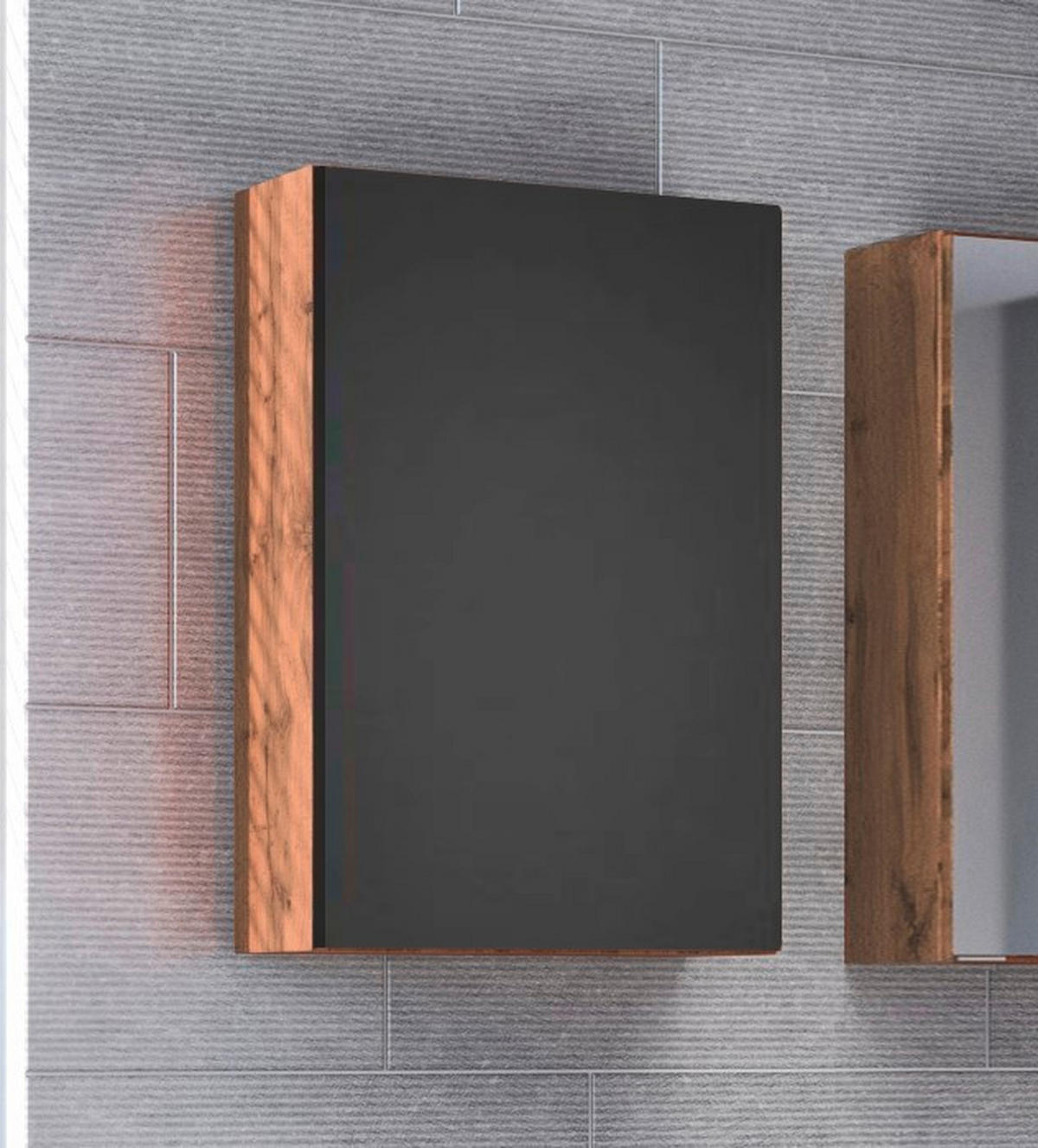 HÄNGESCHRANK 40/64/20 cm  - Eiche Wotan/Grau, Basics, Holzwerkstoff (40/64/20cm) - Held