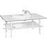 COUCHTISCH in Metall, Glas 110/65/44,5 cm - Chromfarben/Transparent, KONVENTIONELL, Glas/Metall (110/65/44,5cm) - Xora COUCHTISCH in Metall, Glas 110/65/44,5 cm - Chromfarben/Transparent, KONVENTIONELL, Glas/Metall (110/65/44,5cm) - Xora