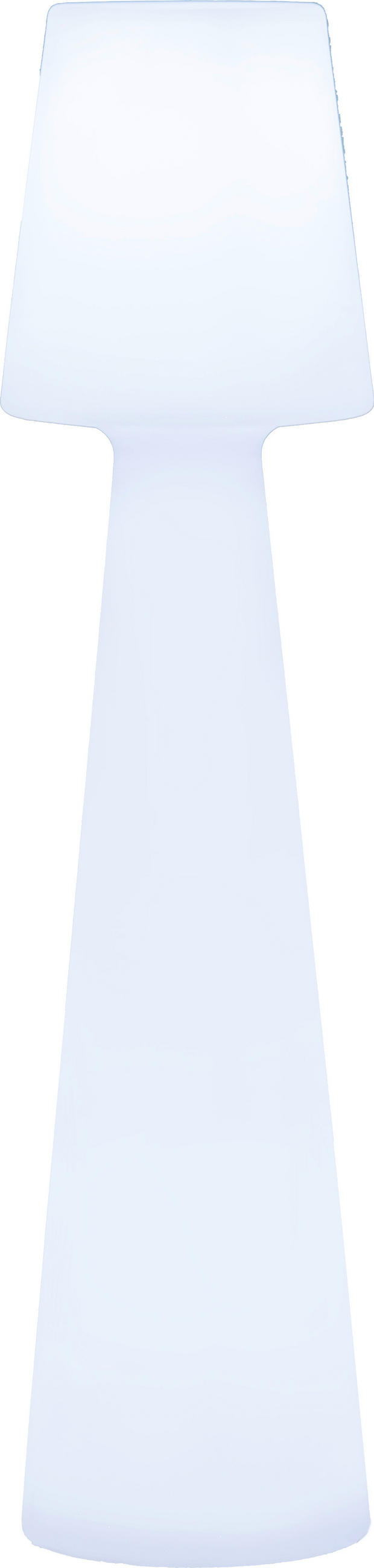 VENKOVNÍ STOJACÍ LAMPA 26,5/110 cm - bílá/průhledné, Konvenční, plast (26,5/110cm) - Newgarden