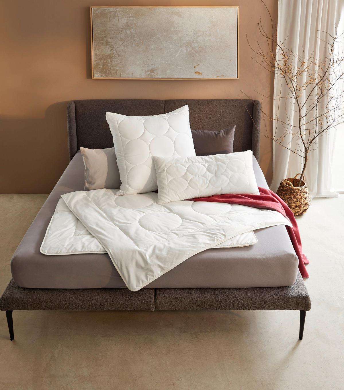 GANZJAHRESDECKE  Tendre  135/200 cm   - Naturfarben, KONVENTIONELL, Kunststoff/Textil (135/200cm) - Bio:Vio