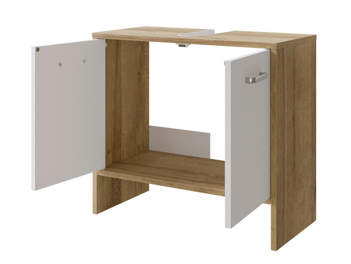 WASCHBECKENUNTERSCHRANK 60,6/54,3/28,4 cm  - Chromfarben/Eichefarben, Basics, Holzwerkstoff (60,6/54,3/28,4cm) - Pelipal