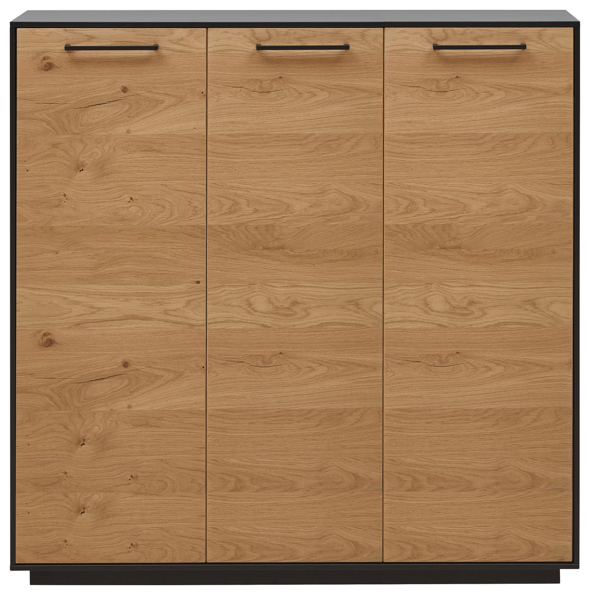 SCHUHSCHRANK  in 127/124/37 cm  - Eichefarben/Anthrazit, Design, Holz/Holzwerkstoff (127/124/37cm) - Dieter Knoll