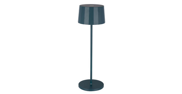 AKKU-TISCHLEUCHTE 11/35 cm - Blau, Trend, Kunststoff/Metall (11/35cm) - Dieter Knoll