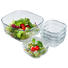 SCHÜSSELSET Glas 5-teilig - Klar, KONVENTIONELL, Glas (12 + 20cm) - Leonardo