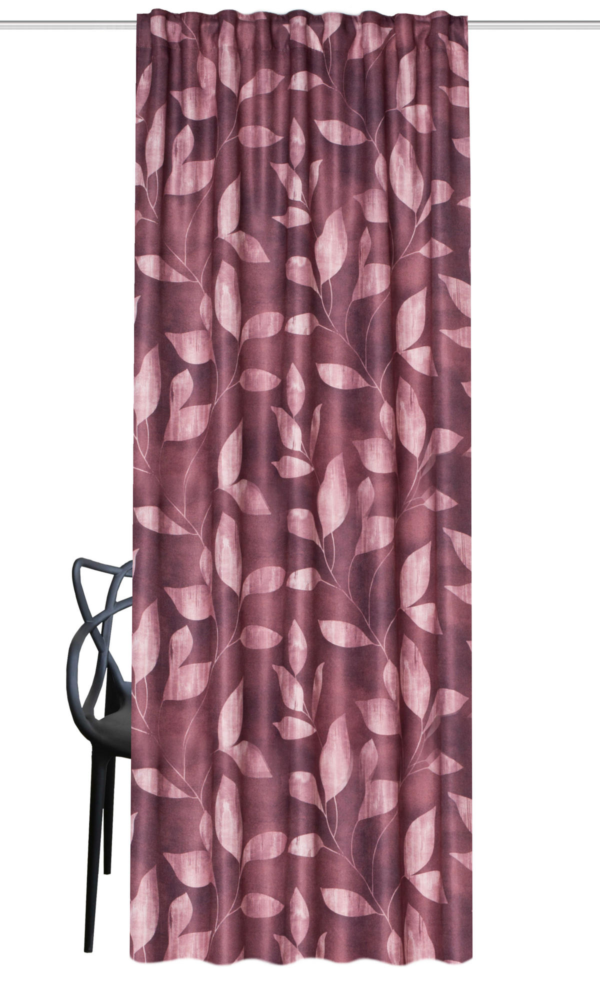 FERTIGVORHANG Verdunkelung  - Bordeaux, Natur, Textil (135/245cm)