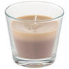 KERZE IM GLAS - Cognac/Braun, Basics, Glas/Naturmaterialien (9/8,2cm) - Ambia Home