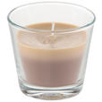 KERZE IM GLAS - Cognac/Braun, Basics, Glas/Naturmaterialien (9/8,2cm) - Ambia Home