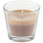 KERZE IM GLAS - Cognac/Braun, Basics, Glas/Naturmaterialien (9/8,2cm) - Ambia Home