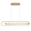 LED-HÄNGELEUCHTE Eurofase 107,1/44,9/16,7 cm   - Goldfarben, Design, Kunststoff/Metall (107,1/44,9/16,7cm) - Elstead Lighting