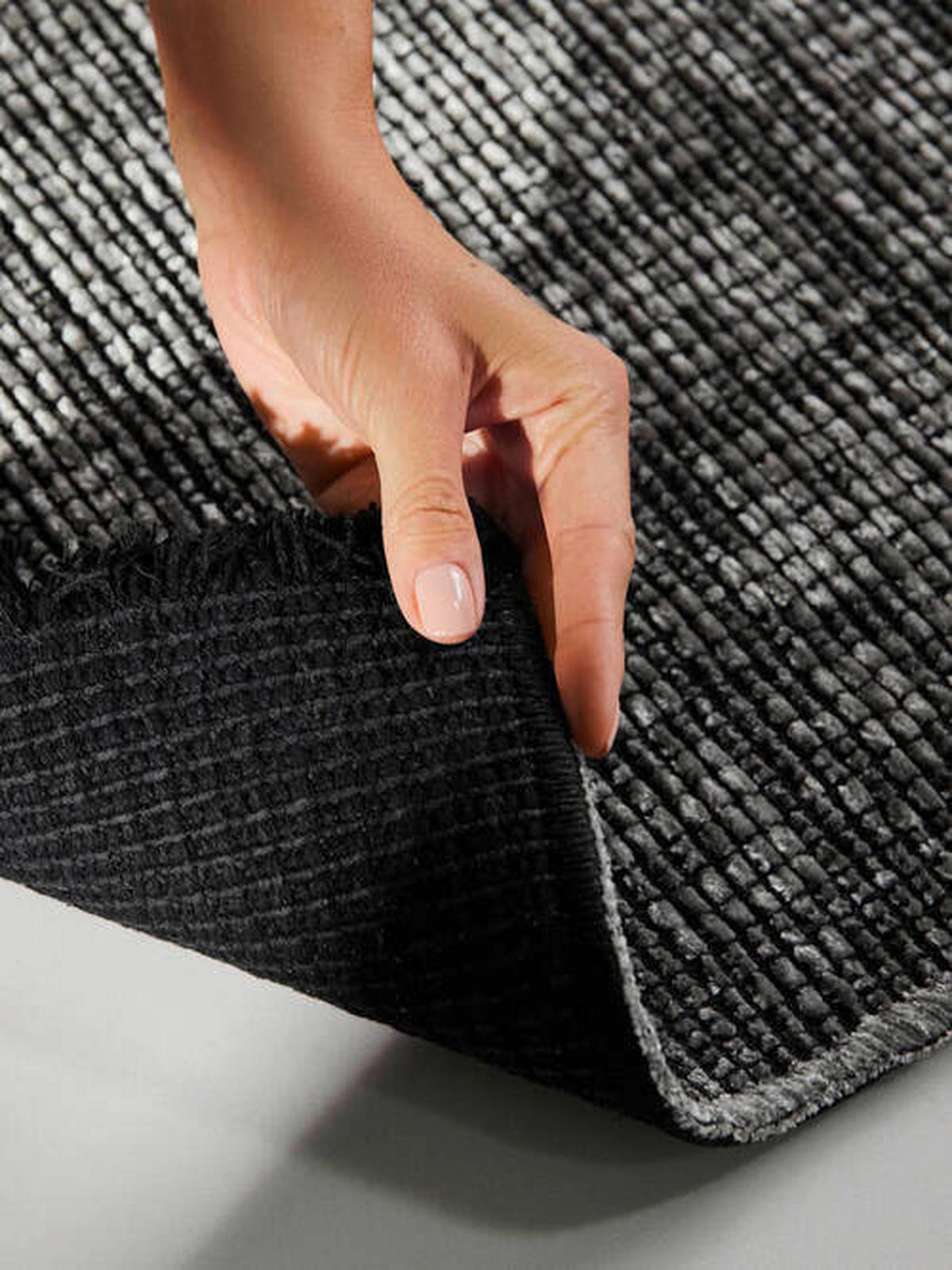 TEPPICH 160/230 cm Brilliance Grau, Silberfarben  - Silberfarben/Grau, Basics, Kunststoff/Textil (160/230cm) - Elle Decoration