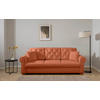 SCHLAFSOFA Arles in Bouclé Rostfarben  - Rostfarben/Buchefarben, Design, Holz/Textil (240/94/98cm) - MID.YOU