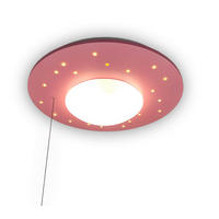 KINDERDECKENLEUCHTE 54/11 cm   - Rosa/Weiß, Basics, Holzwerkstoff/Kunststoff (54/11cm)