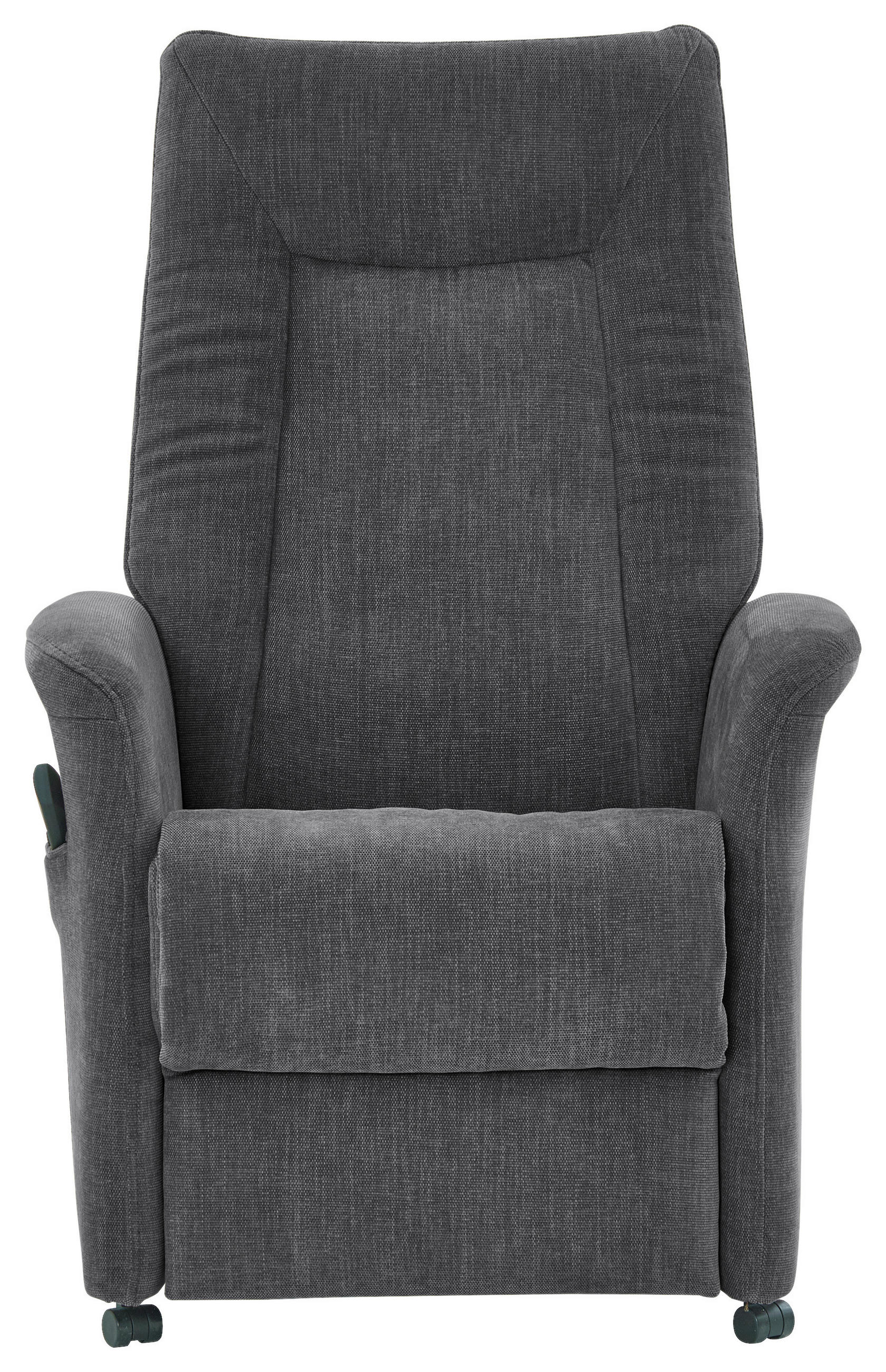 FERNSEHSESSEL Chenille Anthrazit  - Anthrazit/Grau, KONVENTIONELL, Kunststoff/Textil (78/115/90cm) - Hukla