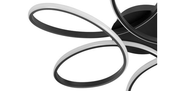 LED-DECKENLEUCHTE 70/10 cm   - Schwarz, Design, Kunststoff/Metall (70/10cm) - Novel