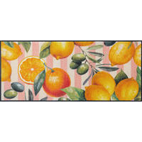 LÄUFER 60/140 cm Tasty Delight  - Gelb, Trend, Kunststoff/Textil (60/140cm) - wash+dry