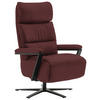 FERNSEHSESSEL  mit Relaxfunktion Echtleder Bordeaux  - Bordeaux/Schwarz, Design, Leder/Metall (74/111/85cm) - Schöner Wohnen