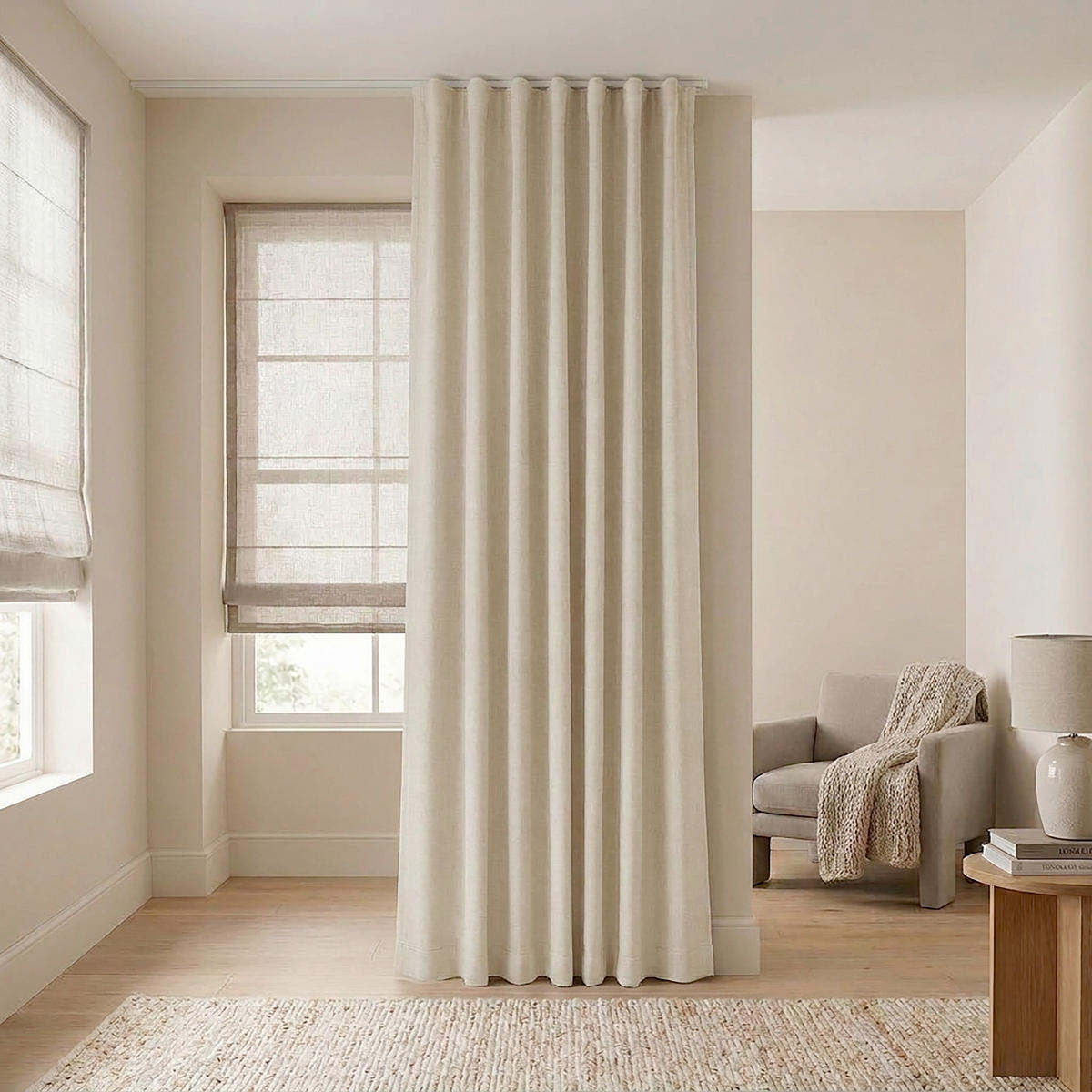 FERTIGVORHANG  black-out (lichtundurchlässig)   140/280 cm  - Beige, Basics, Textil (140/280cm)