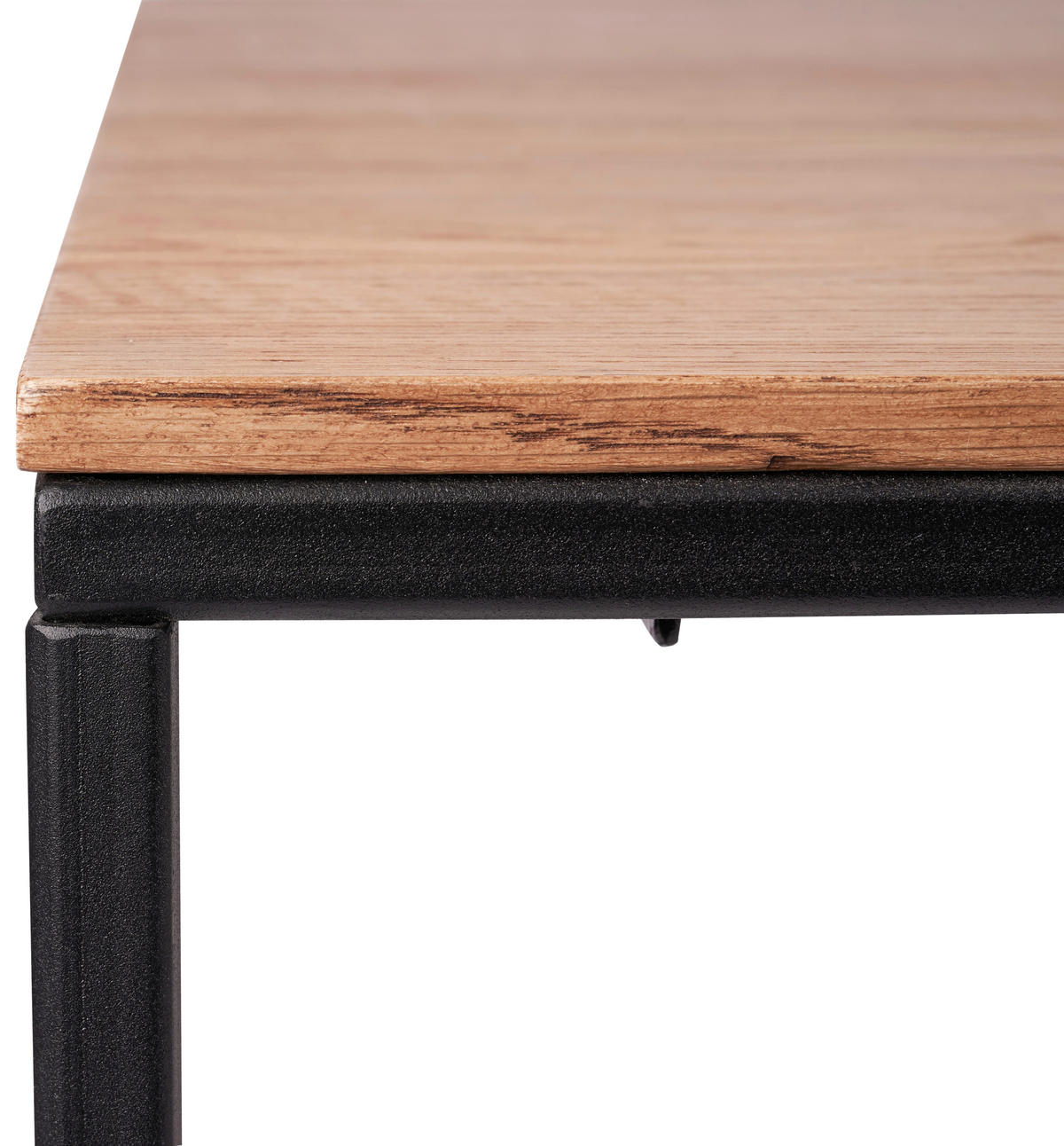 KLUB STOČIĆ  prirodna boja  - prirodna boja/crna, Osnovno, drvo/metal (80/40/80cm) - MID.YOU