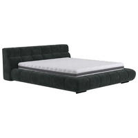 POLSTERBETT 200/200 cm,  in Anthrazit,  - Anthrazit/Schwarz, Design, Textil/Metall (200/200cm) - Belluti