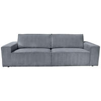 3-SITZER-SOFA Cord Dunkelgrau  - Dunkelgrau/Schwarz, KONVENTIONELL, Kunststoff/Textil (248/76/95cm) - Carryhome