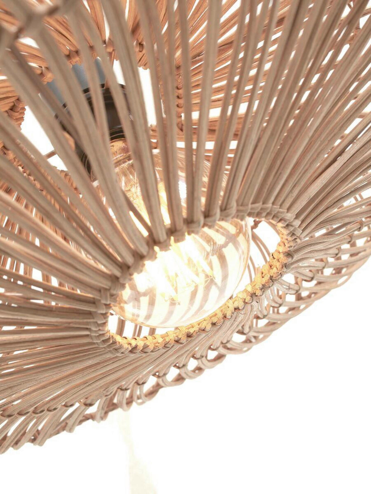 STOJACÍ LAMPA, 73/55/176 cm - přírodní barvy, Trend, přírodní materiály (73/55/176cm) - Good & Mojo