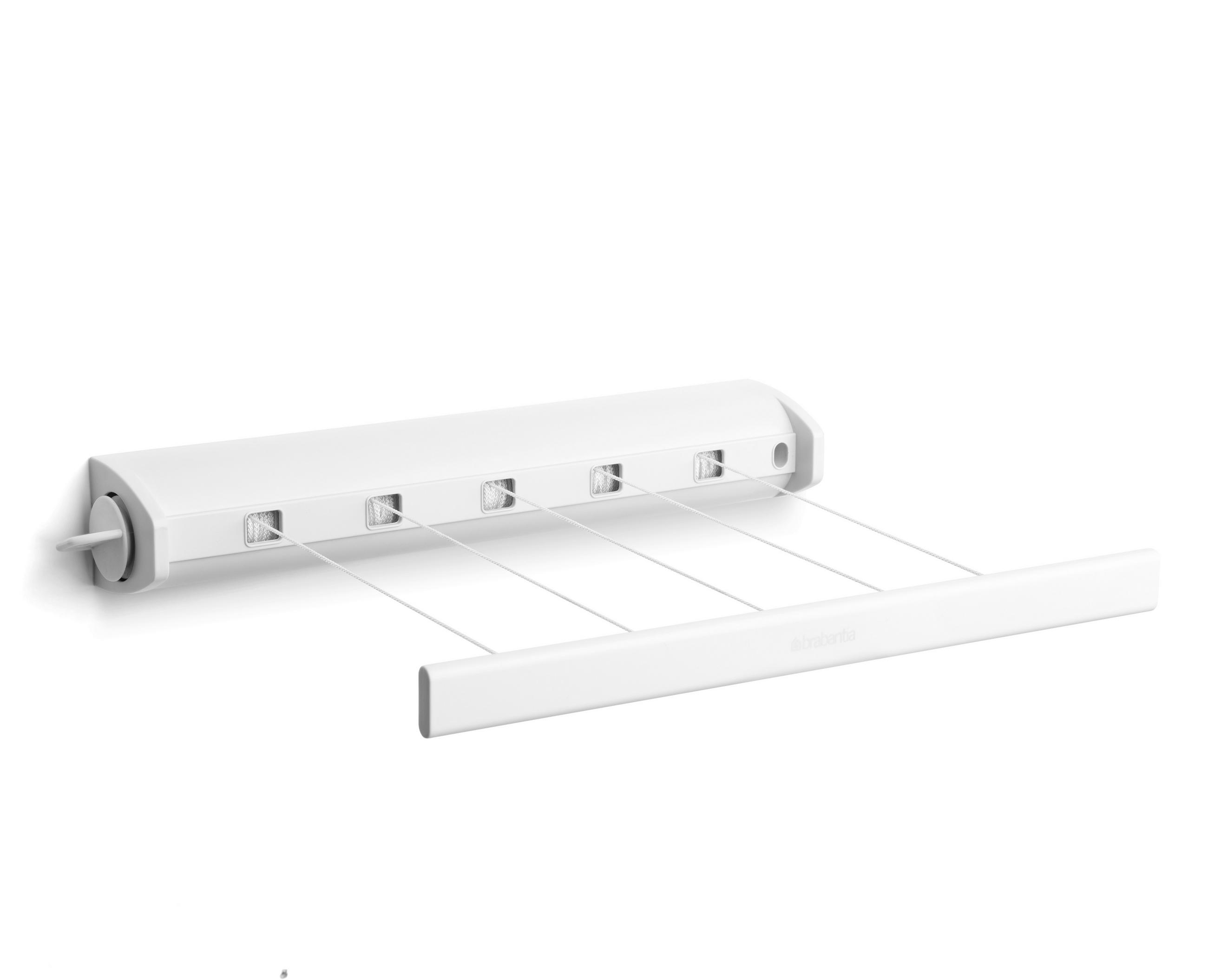 RUHASZÁRÍTÓ ÁLLVÁNY - fehér, Basics, műanyag (220cm) - Brabantia