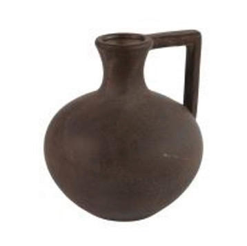 DEKORATIVNA VAZA  keramika  - rjava, Basics, keramika (16/15/15cm)