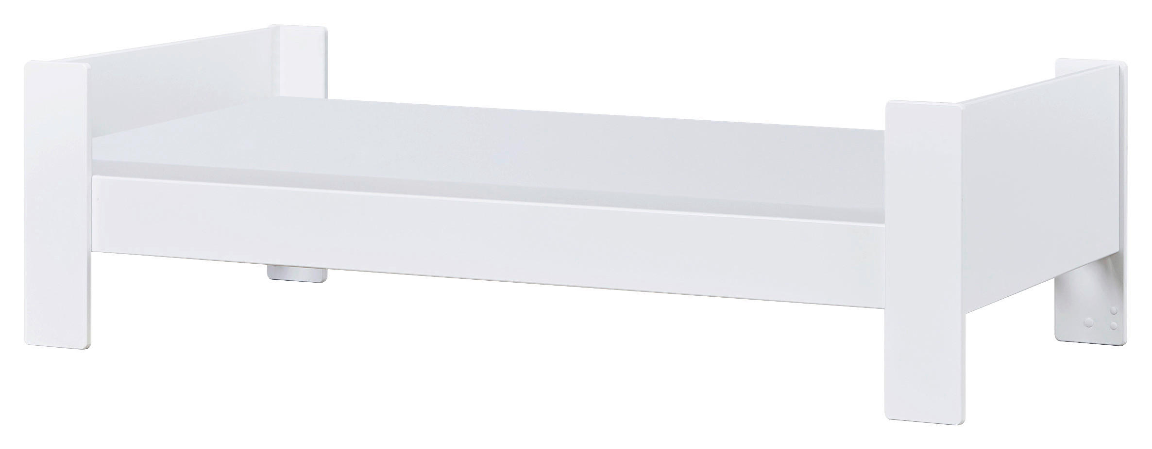 KINDER-/JUNIORBETT 90/200 cm in Weiß - Naturfarben/Weiß, MODERN, Holz/Holzwerkstoff (90/200cm) - MID.YOU