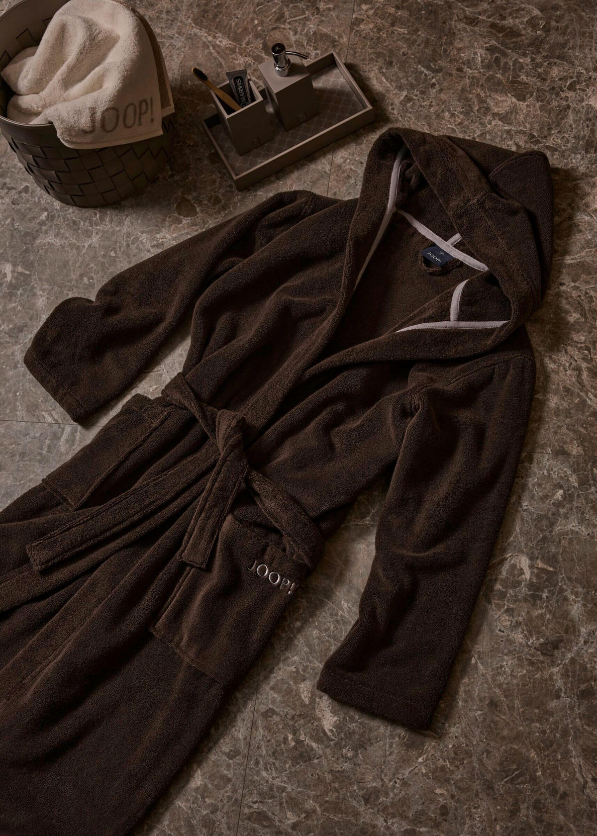 BADEMANTEL 46/48 Herren  - Braun, Basics, Textil (46/48null) - Joop!