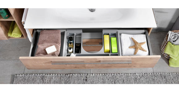 BADEZIMMER in 120 cm - Eichefarben, KONVENTIONELL, Holzwerkstoff (120cm) - Dieter Knoll
