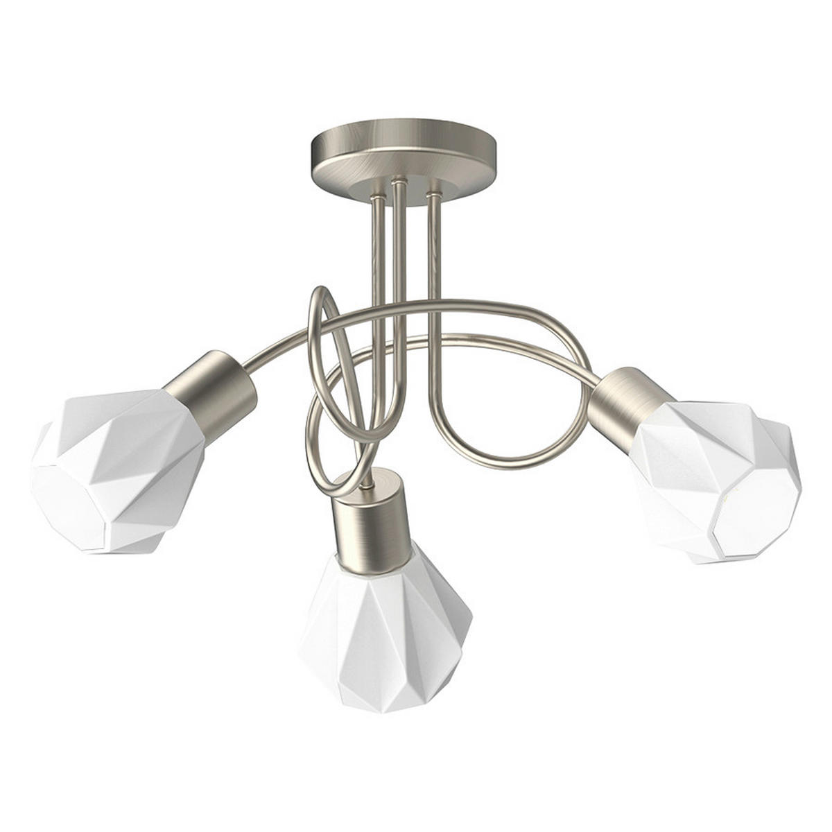 Proiector    - alb/culoare crom, Basics, sticlă/metal (39/24/39cm)