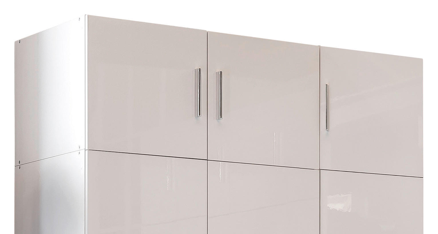 NASTAVEK ZA OMARO - barve kroma/bela, Design, umetna masa/leseni material (120/40/54cm) - Xora