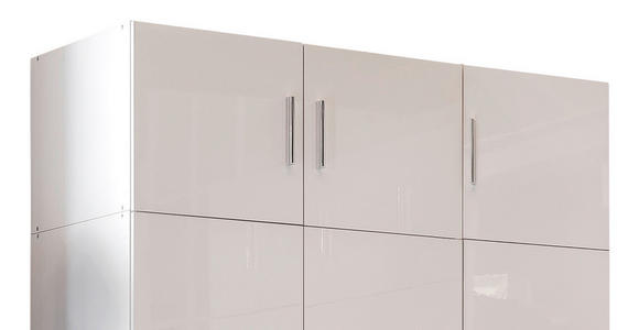 AUFSATZSCHRANK 120/40/54 cm  - Chromfarben/Weiß, Design, Holzwerkstoff/Kunststoff (120/40/54cm) - Xora