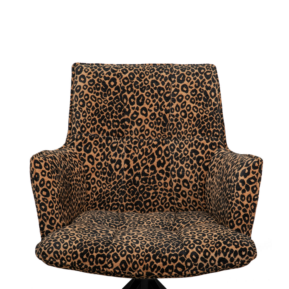 ARMLEHNSTUHL  in Eisen Jacquard  - Schwarz/Braun, Design, Textil/Metall (59/89.5/63cm) - Novel