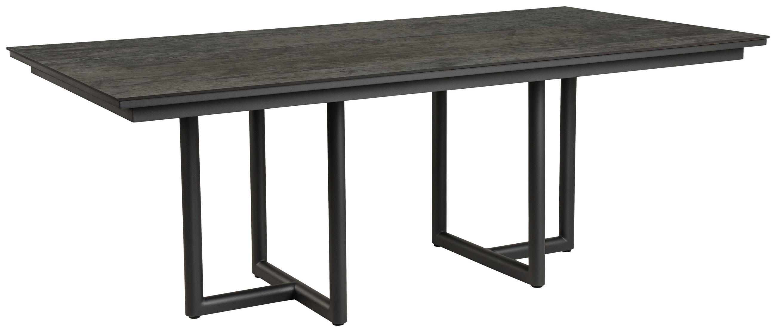 GARTENTISCH 220/100/74 cm Metall, Kunststoff Anthrazit, Grau rechteckig  - Anthrazit/Grau, Modern, Kunststoff/Metall (220/100/74cm) - Tierra Outdoor