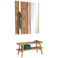 GARDEROBENBANK  in 100/45/40 cm  - Eichefarben, Natur, Holz (100/45/40cm) - Linea Natura