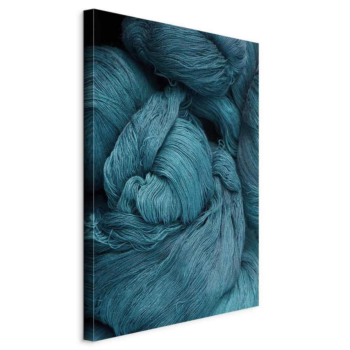 LEINWANDBILD Abstraktes 40/60/1.2 cm  - Schwarz/Hellblau, Basics, Holzwerkstoff/Textil (40/60/1.2cm) - artgeist