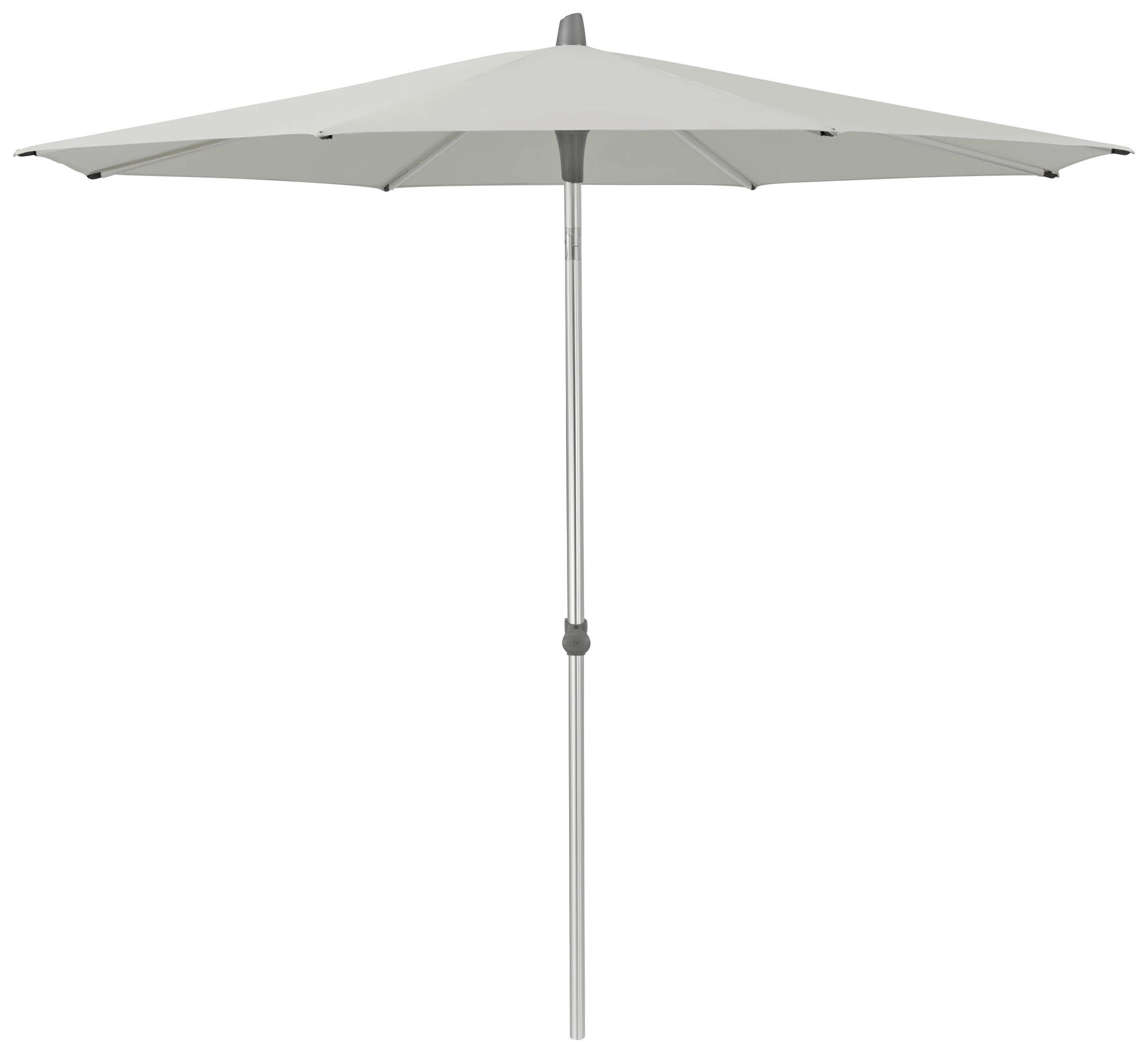 SONNENSCHIRM 300 cm Hellgrau  - Silberfarben/Hellgrau, KONVENTIONELL, Textil/Metall (300/300cm) - Glatz