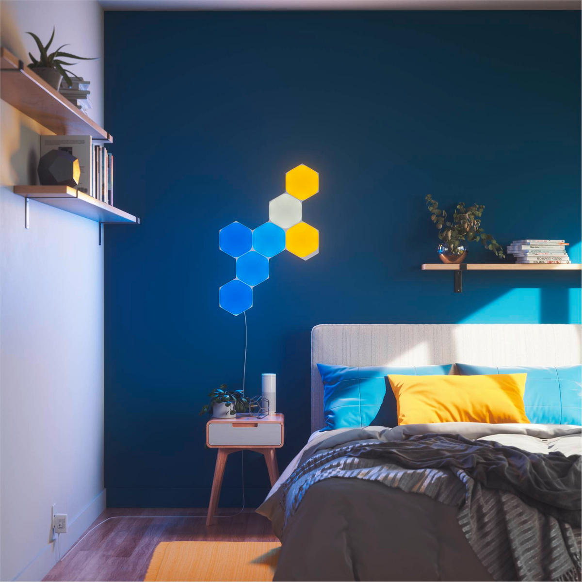 NANOLEAF HEXAGONS 15ER NANOLEAF SHAPES 23/0,6/20 cm   - Weiß, Basics, Kunststoff (23/0,6/20cm)