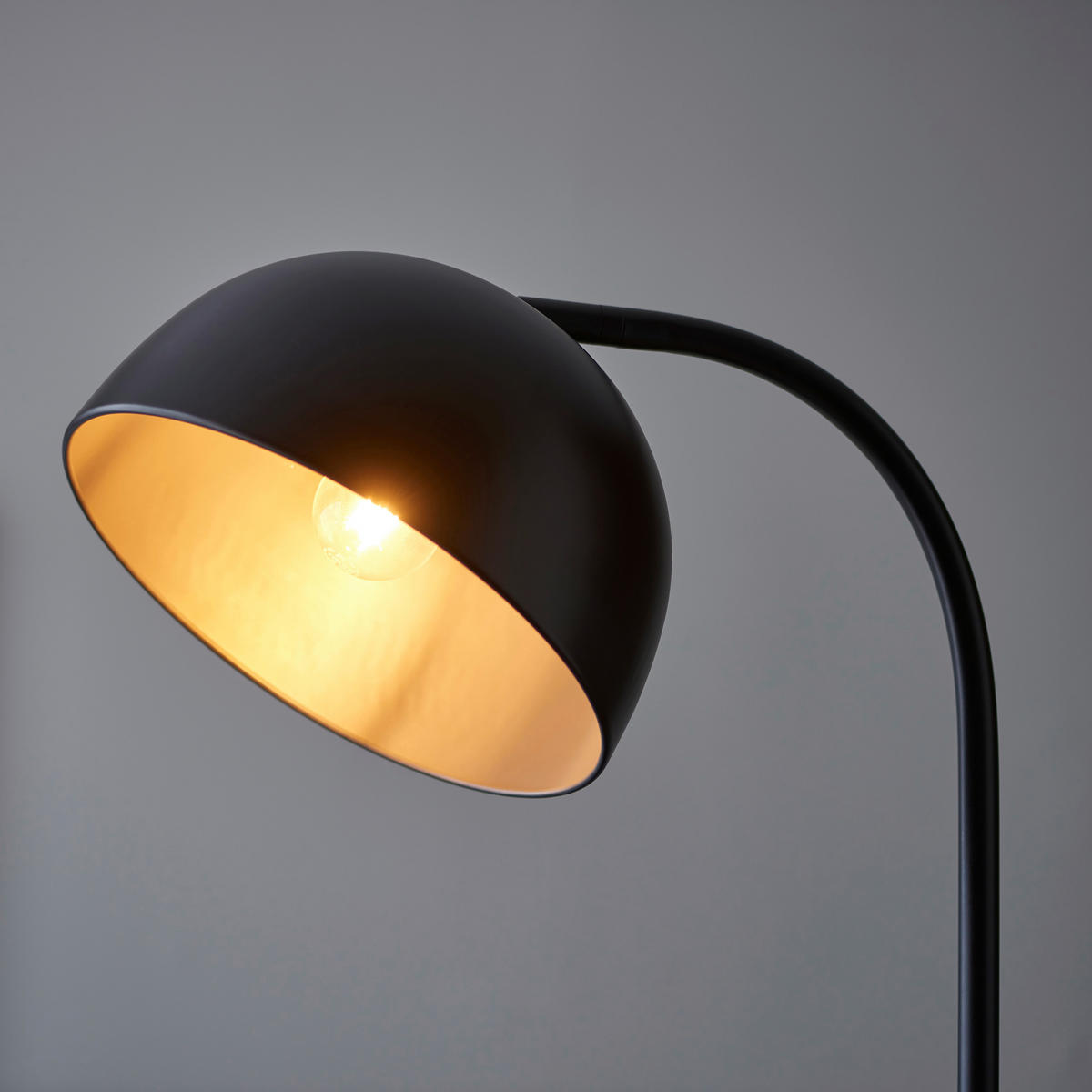STEHLEUCHTE 51.5/36/163 cm    - Schwarz, KONVENTIONELL, Metall (51.5/36/163cm) - ENDON