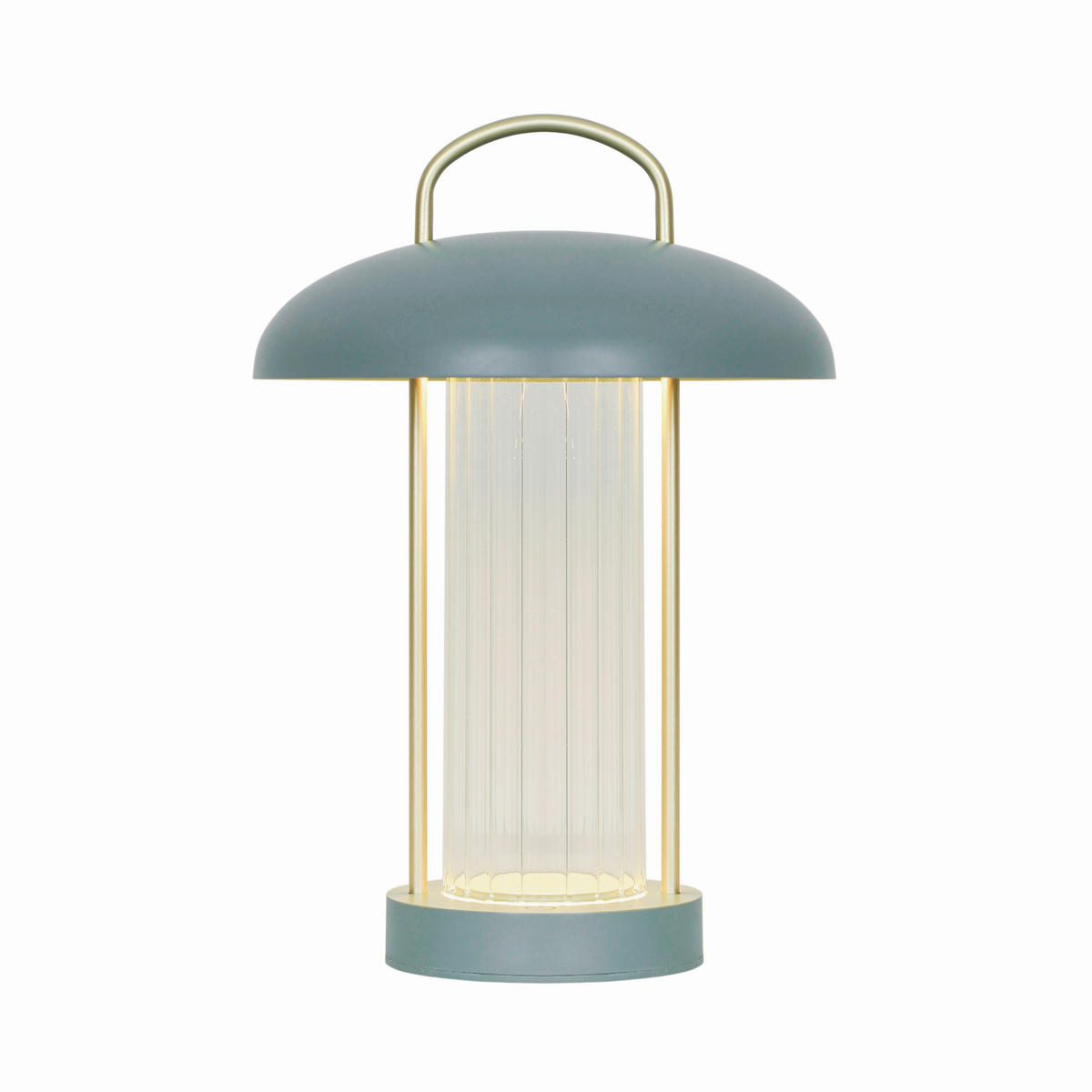 AKKU-TISCHLEUCHTE 20/29 cm   - Salbeigrün/Beige, Design, Kunststoff (20/29cm) - Nordlux