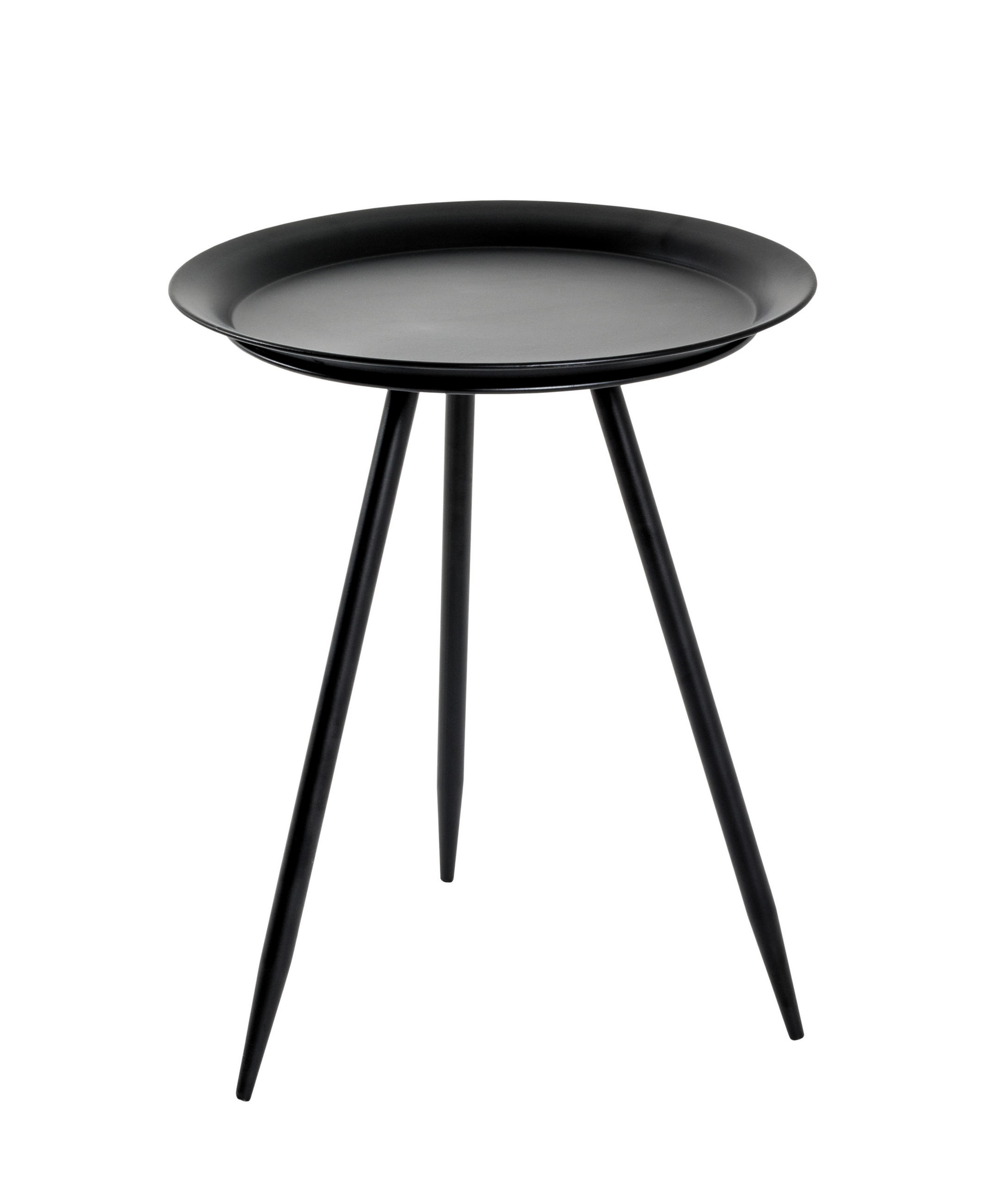 BEISTELLTISCH rund Schwarz  - Schwarz, Trend, Metall (47/47/38cm) - Lomoco