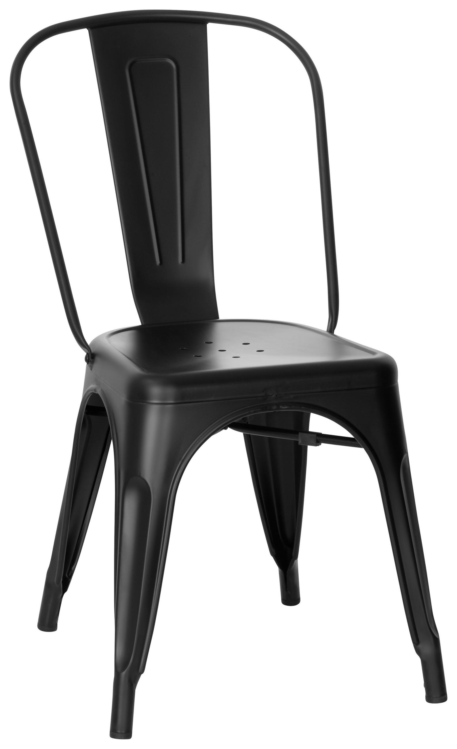 Stuhl Vantaggio Brush Stapelbar Schwarz Bis 150 Kg