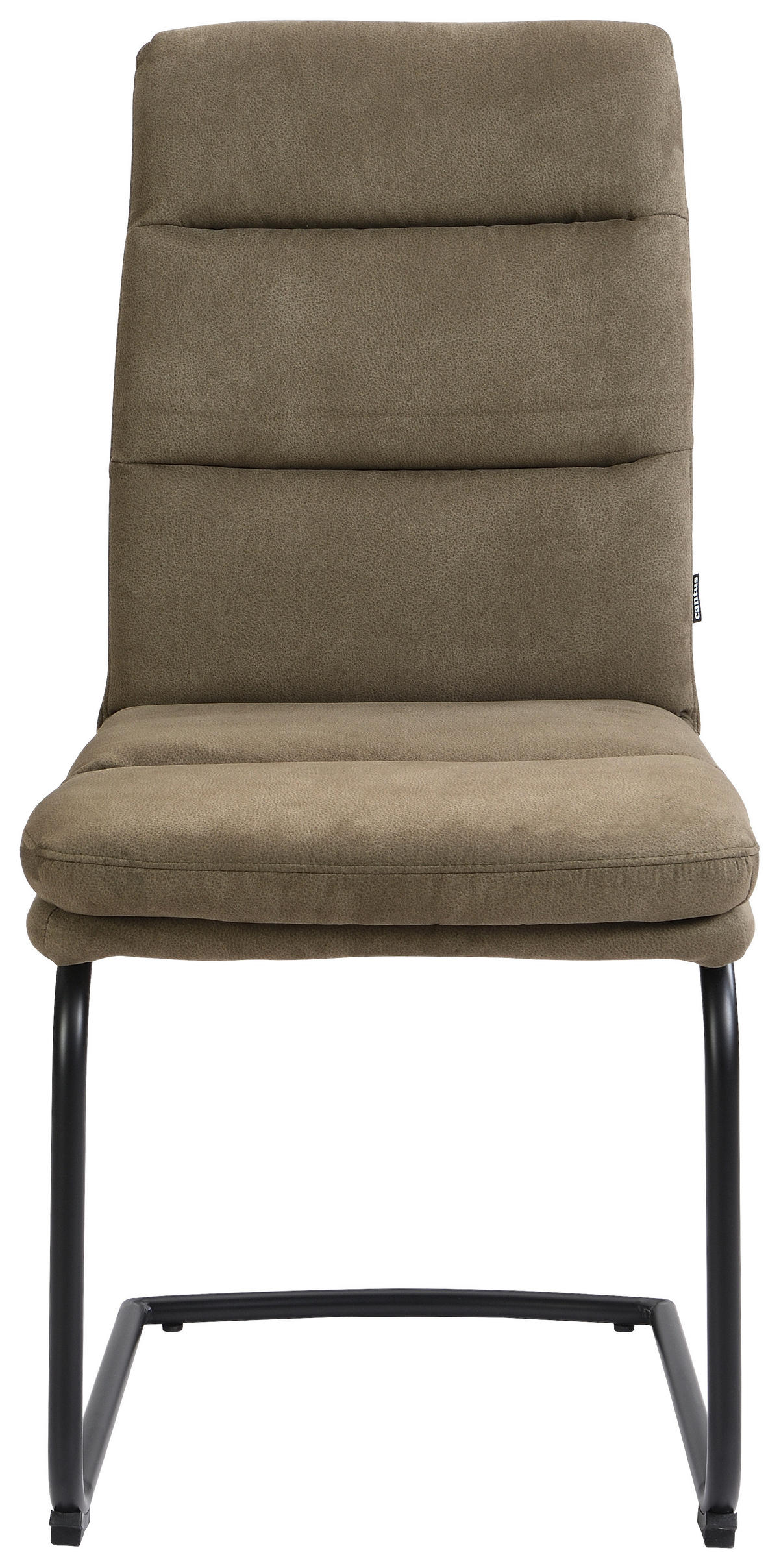SCHWINGSTUHL  in Eisen Webstoff  - Schwarz/Grün, Design, Textil/Metall (46/62,5/95cm) - Cantus